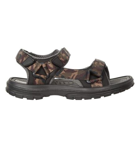 Mens Crete Camo Sandals Green Black Mountain Warehouse