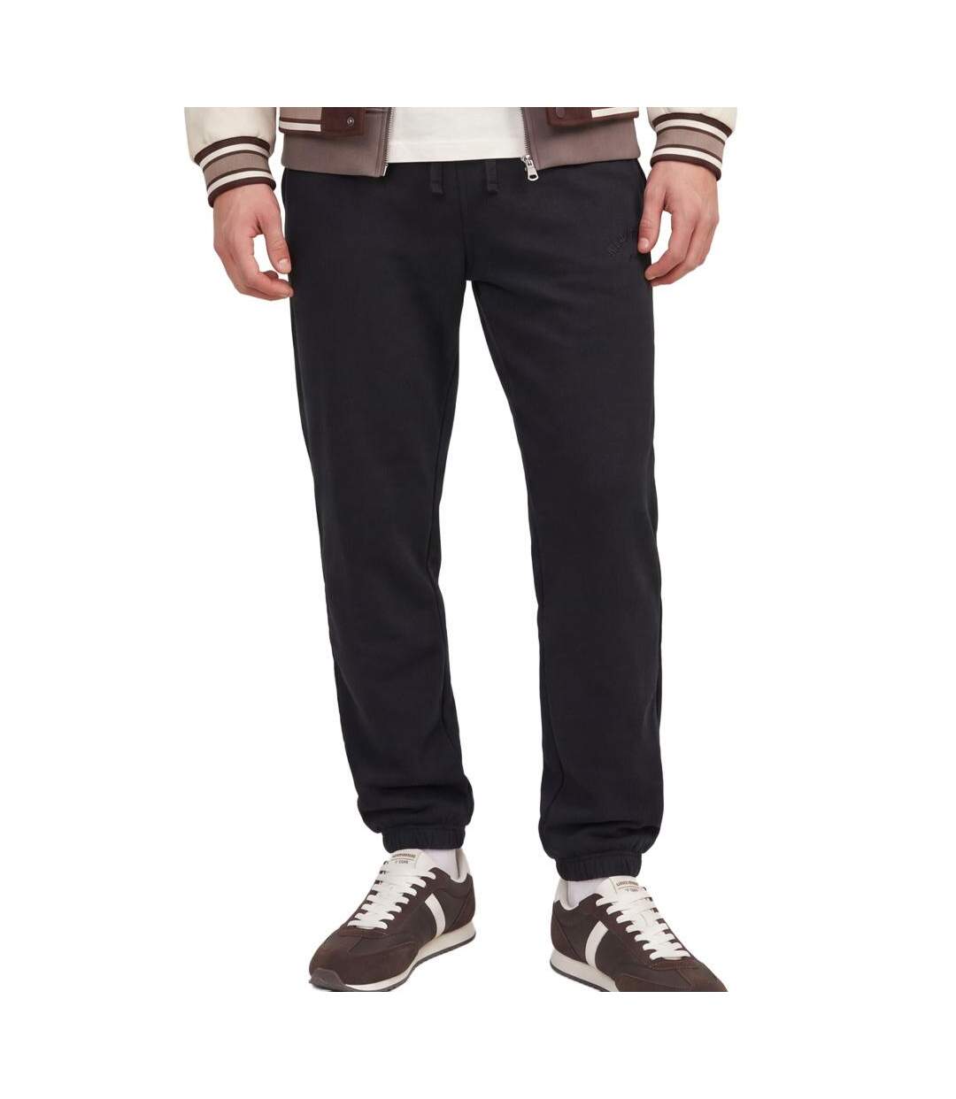 Jogging noir chiné homme jack & jones bleecker-1