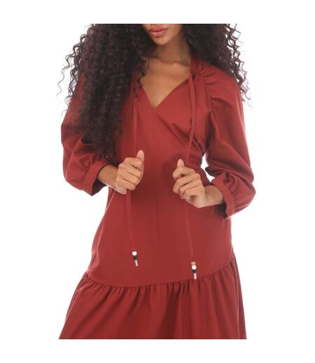 Robe Longue Depera Femme Rouge Boss