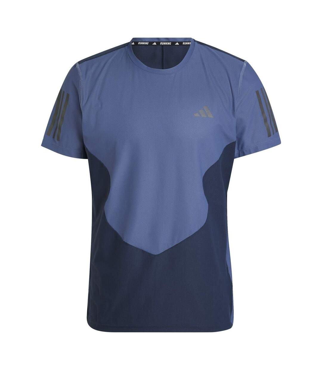 T-shirt Motif/style Blocs De Couleurs Own The Run Homme Bleu Foncé Adidas-2