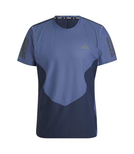 T-shirt Motif/style Blocs De Couleurs Own The Run Homme Bleu Foncé Adidas