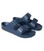 Womens/ladies shore sliders blue aster Animal-1
