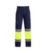 Pantalon Homme Bleu Marine Jaune Fluo Roly Workwear-1