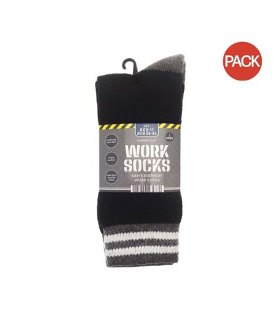 Chaussettes homme noir / gris Ribbon