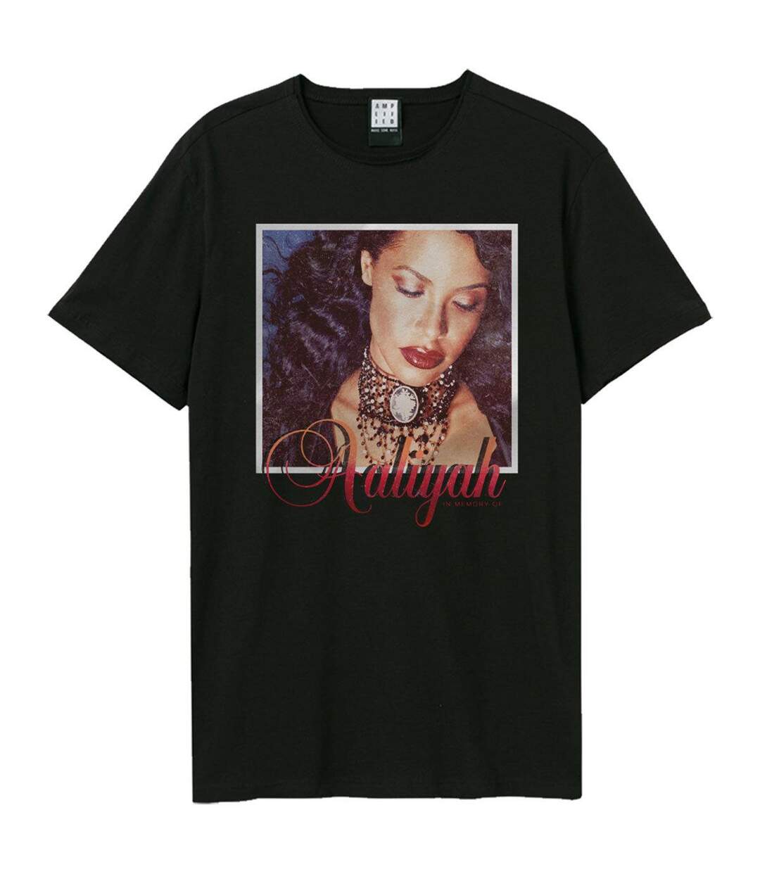 T-shirt Style Aaliyah Unstoppable Adulte Noir Amplified-1
