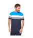 Mens Portmen Yarn Dyed Stripe Cotton T-shirt Blue Stripe Bewley & Ritch-2