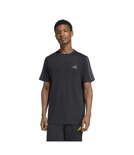T-shirt Motif/style 3 Rayures Homme Triple Noir Adidas
