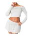 Mini Jupe Motif/style Se Rabat Sur L'avant Femme Beige Missy Empire-2
