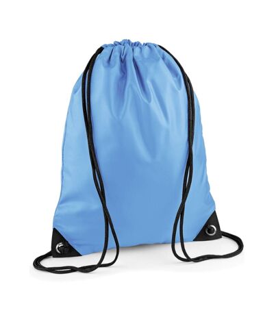 Sac à cordon premium taille unique bleu ciel Bagbase