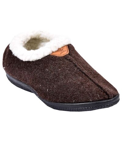 PANTOUFLE Femme Chausson COCOONING MD6088 MARRON