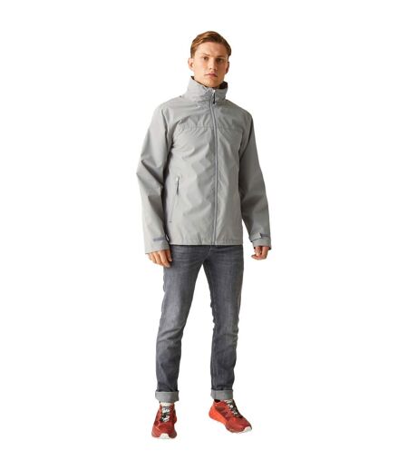Mens Waterproof Soft Shell Jacket Mineral Grey Black Regatta Professional