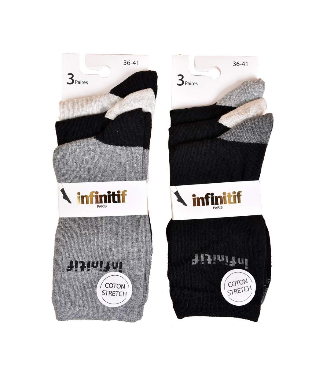 Chaussettes femme INFINITIF - Pack de 6-2