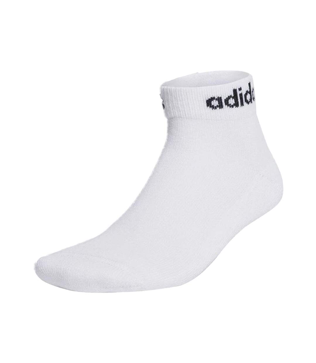 Lot De 3  Socquettes Motif/style Linéaire Homme Blanc Adidas-2