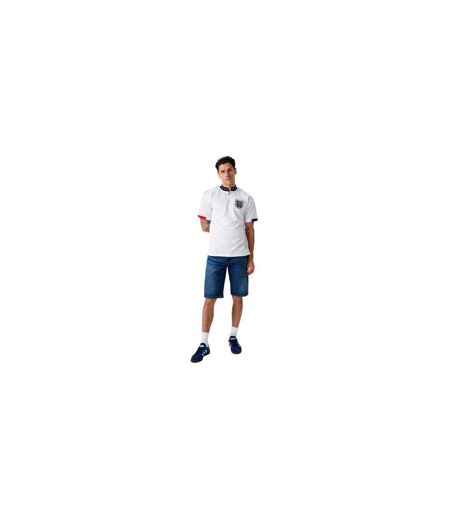 Maillot Domicile Foot Motif/style England Fa Adulte Blanc Score Draw