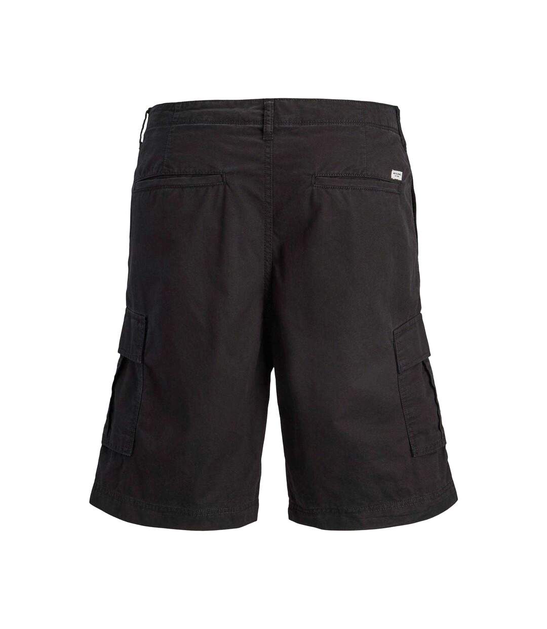 Mens Cotton Blend Tailored Cargo Shorts Olive Night Jack And Jones-2