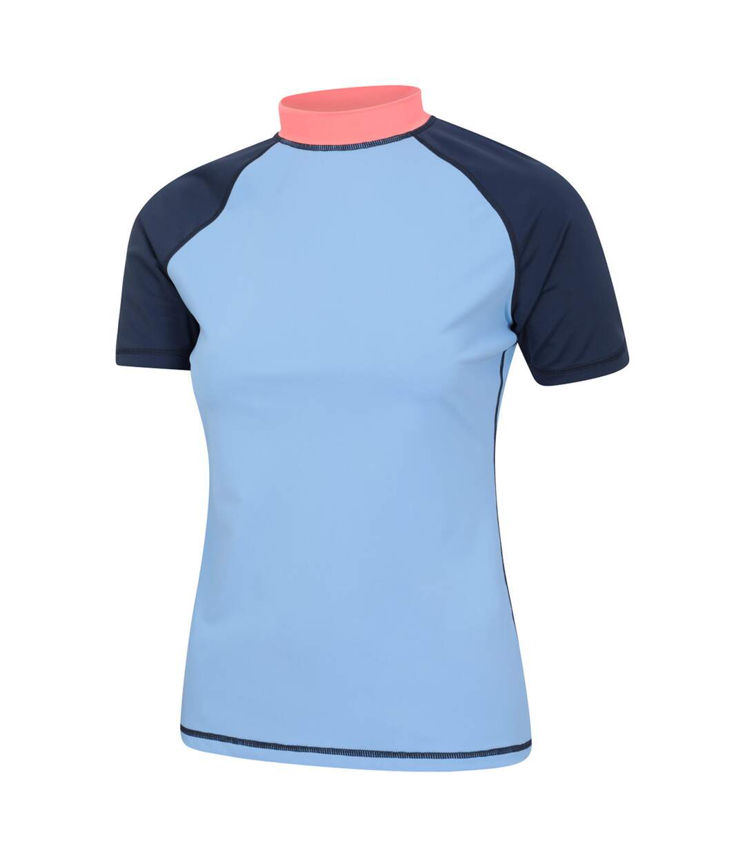 Womens/ladies Uv Protection Rash Guard Pale Blue Mountain Warehouse-3