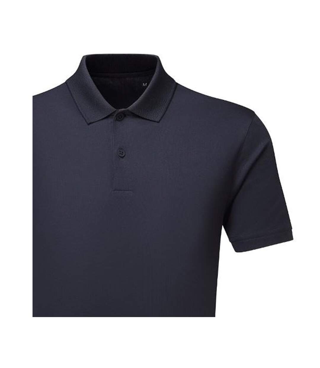 Polo Manches Courtes Motif/style Texturé Homme Bleu Marine Foncé TriDri-3