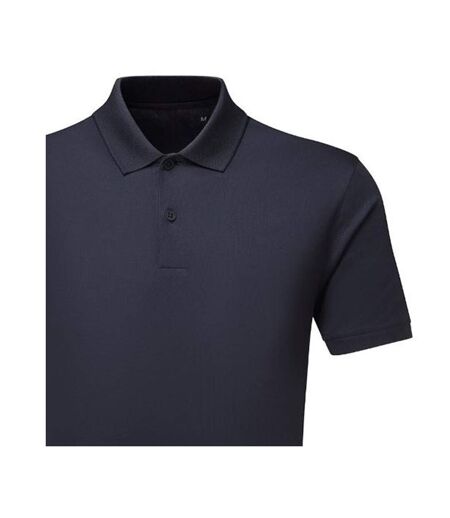 Polo Manches Courtes Motif/style Texturé Homme Bleu Marine Foncé TriDri