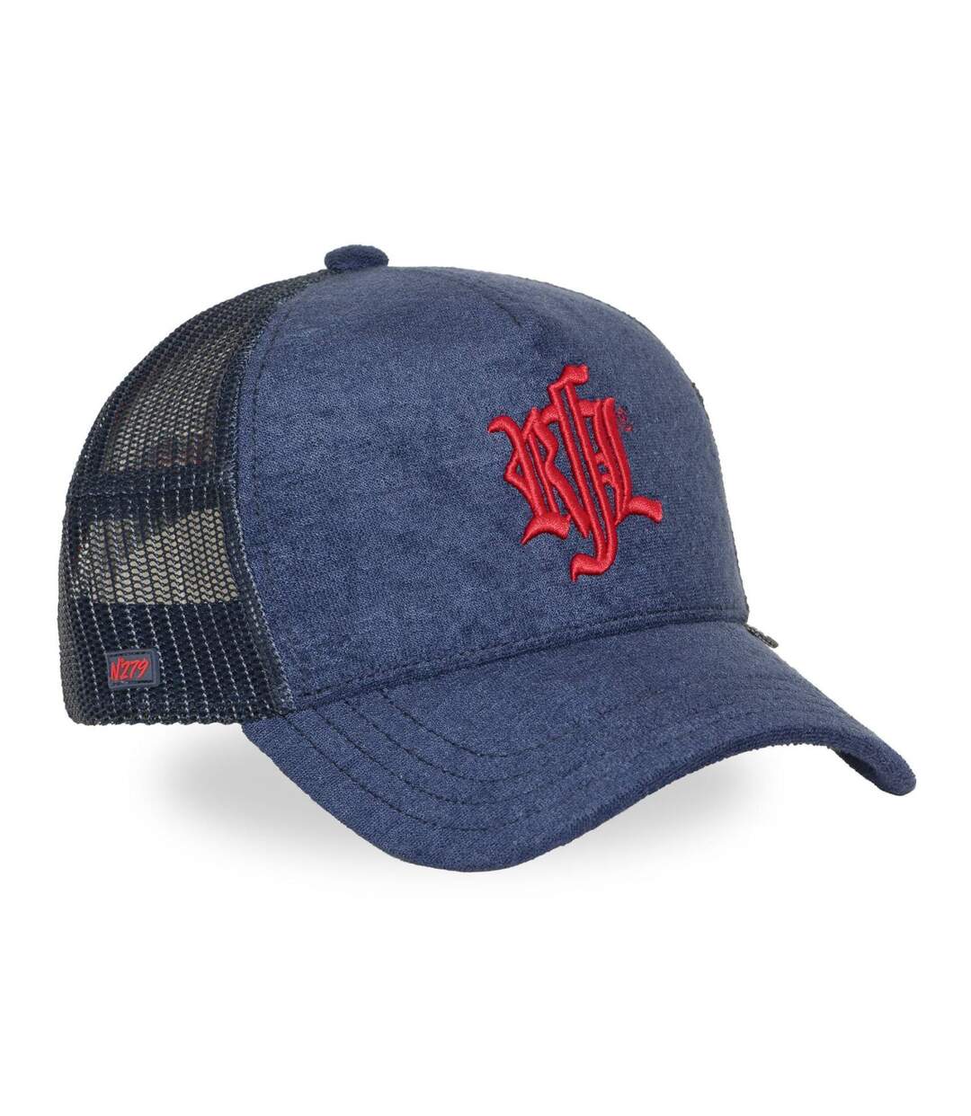 Casquette trucker suédine unie avec filet logo brodé Light My Fire Rock'n Free Life-4