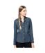 Womens/ladies Long-sleeved Shirt Blue Jean Kariban-2
