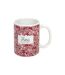 Mug Fleuri en Céramique Merci 30cl Rose-1