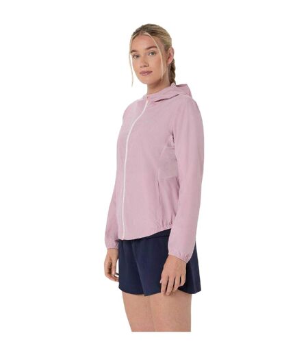 Veste À Capuche Course À Pied Femme Bleu Asics