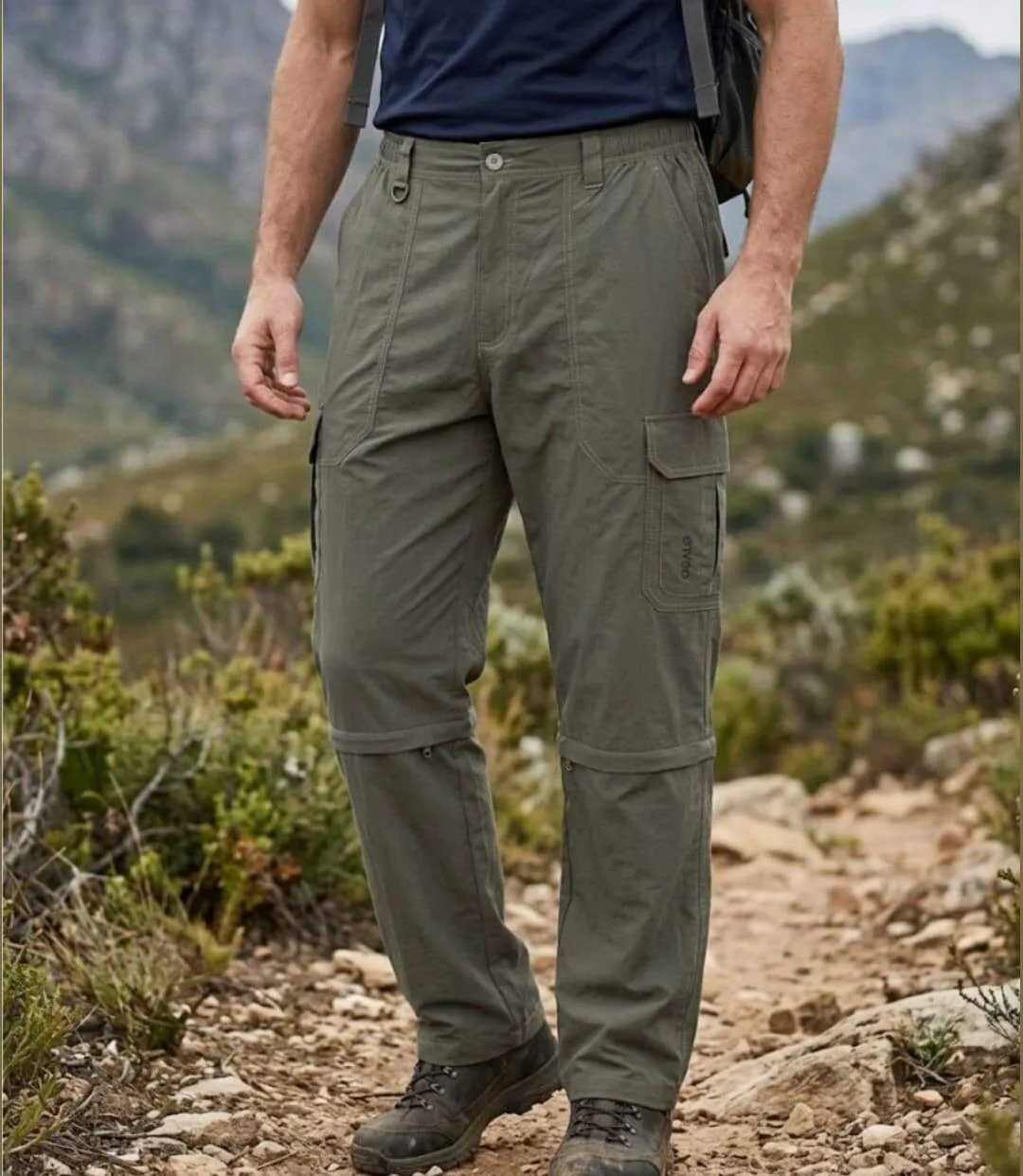 OGALO SE1142 — Pantalon modulable marron : praticité et légèreté 2-en-1-1