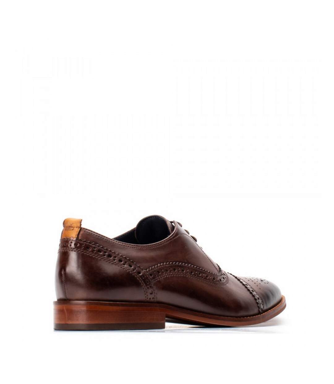 Chaussures brogues homme marron Base London-2