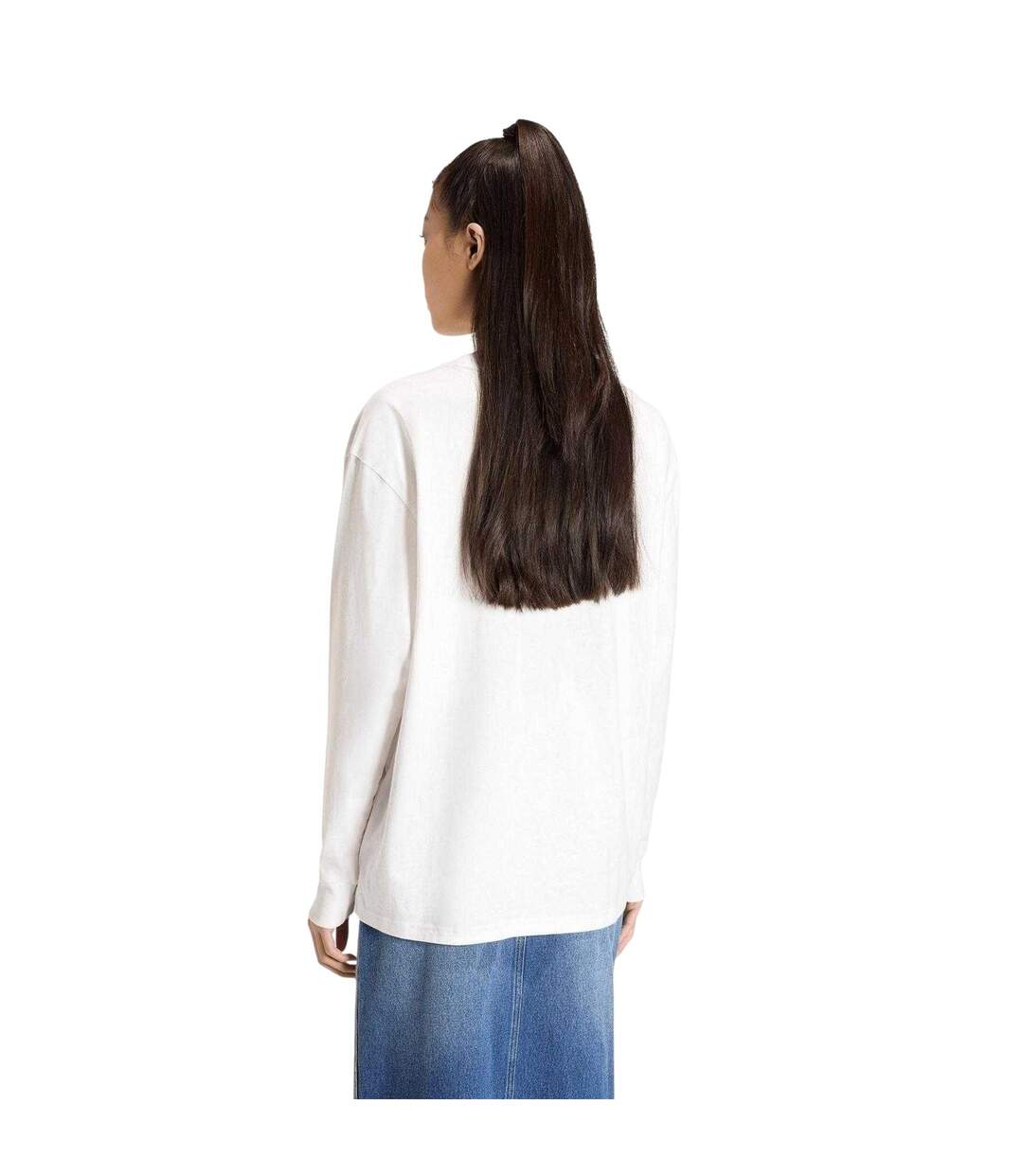 Womens/ladies Originals Long-sleeved T-shirt White Adidas-3