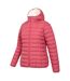 Womens/ladies Faux Fur Lined Padded Jacket Rust Mountain Warehouse-3