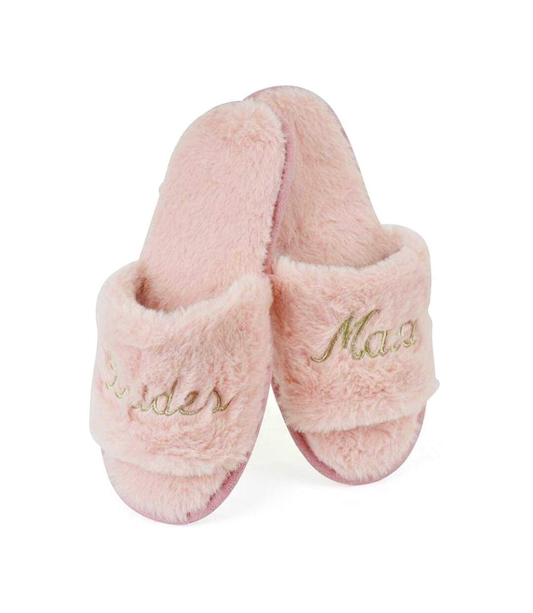 Chaussons Mules Motif/style Paillettes Bridesmaid Femme Rose Clair Keanu-2