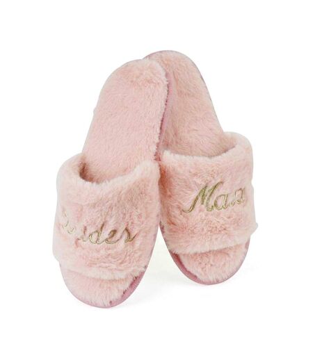 Chaussons Mules Motif/style Paillettes Bridesmaid Femme Rose Clair Keanu