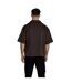 Chemise Manches Courtes Motif/style Géométrique Homme Marron SikSilk-3