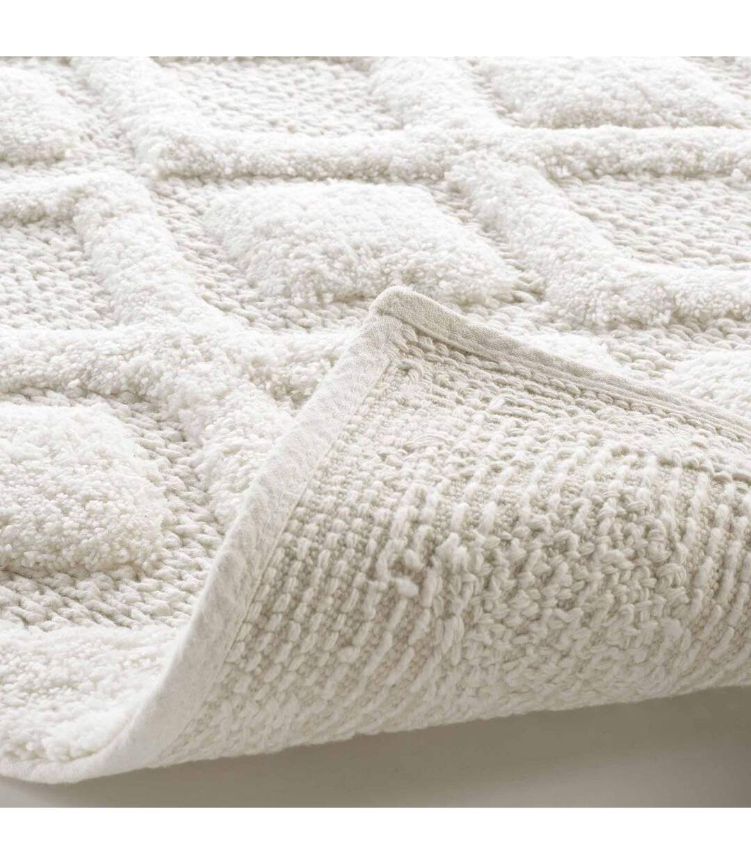 Tapis de Bain Jacquard Nemesis 50x80cm Blanc-3