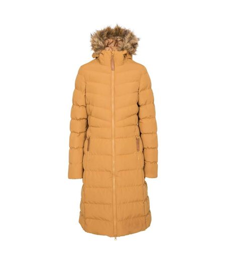 Doudoune Longue Audrey Femme Beige Foncé Trespass