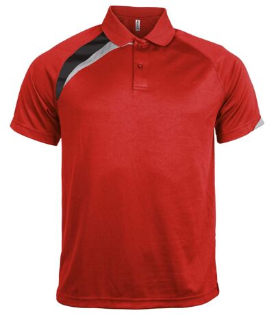 Polo unisexe - PA457 - rouge - manches courtes
