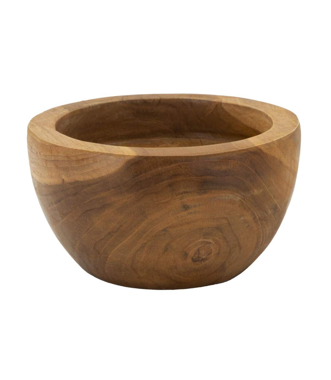 Vide-Poche en Teck Erusi 15cm Naturel-1