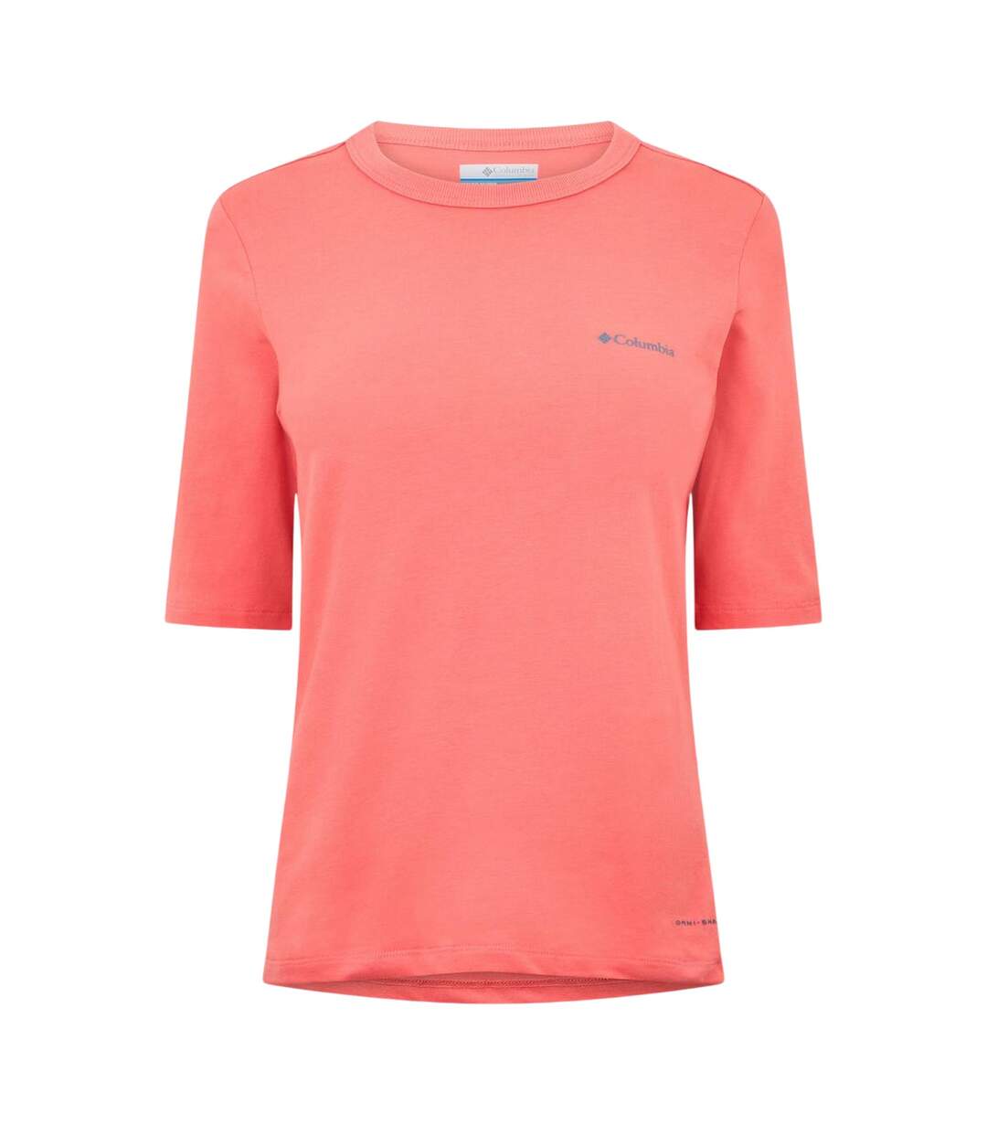 T-shirt Motif/style Logo Trek Femme Rouge Clair Columbia-1