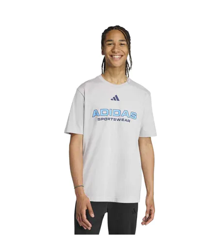 T-shirt Motif/style Linéaire House Of Tiro Homme Gris Adidas