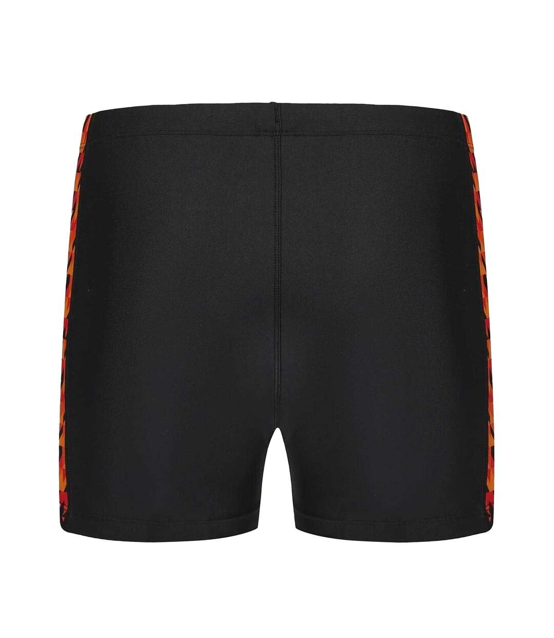 Short De Bain Motif/style Géométrique Homme Noir Rouge Slazenger-2
