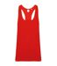Skinnifit Mens Plain Sleeveless Muscle Vest (Bright Red)