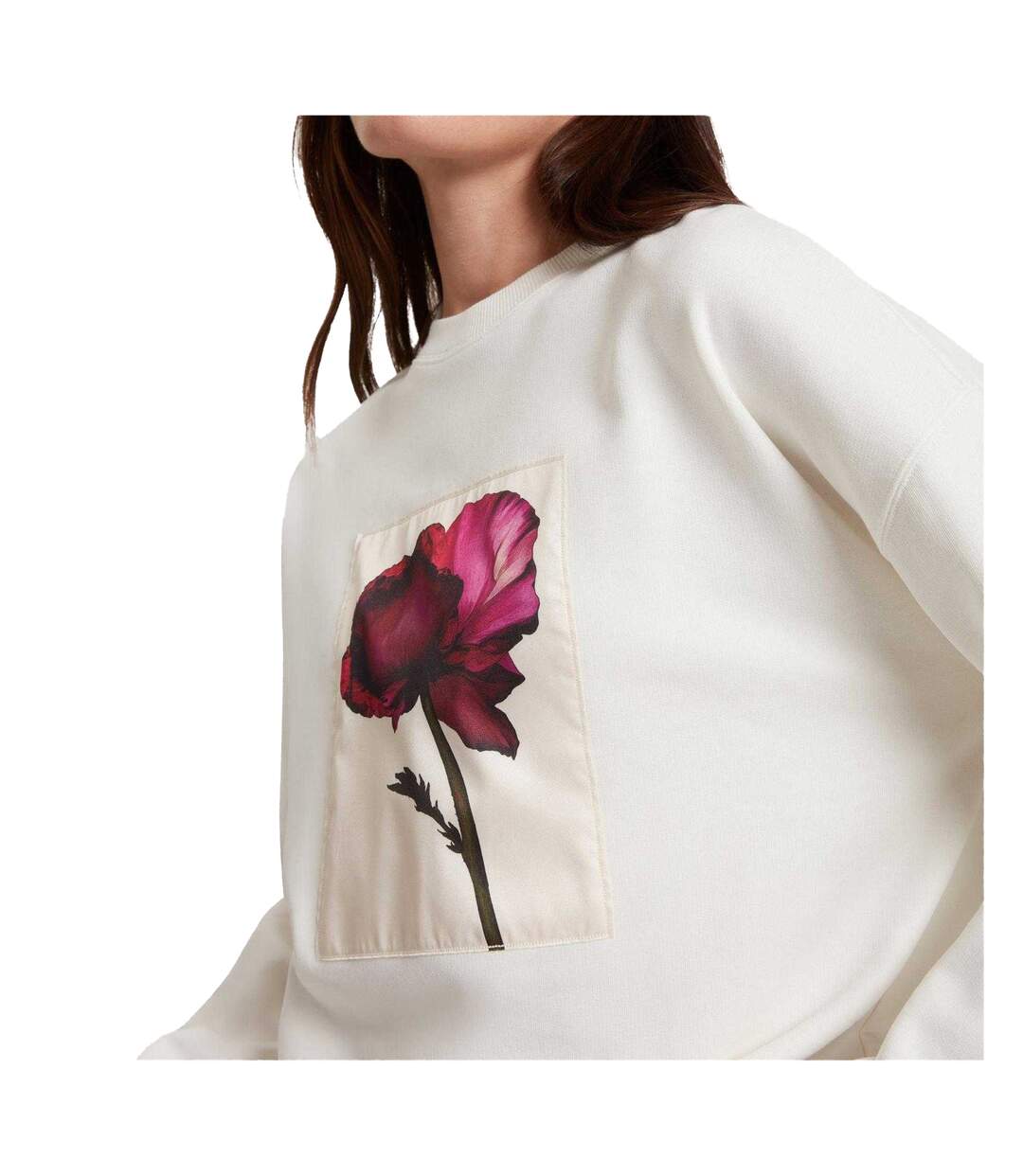 Pull Motif/style Floral Femme Blanc Cassé Ted Baker-4