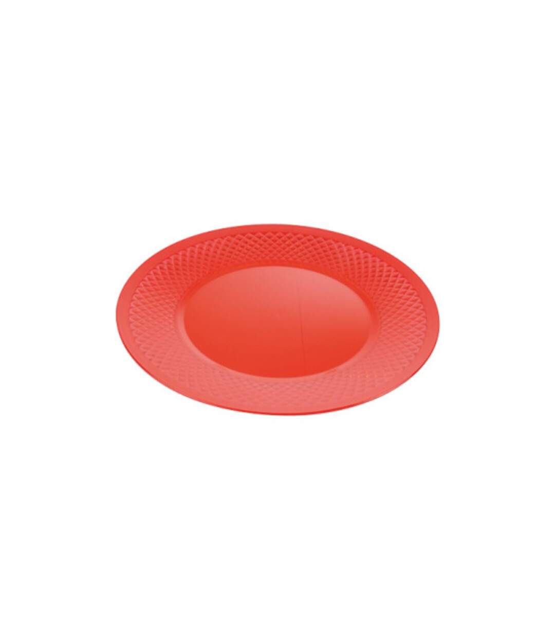 Assiette en Plastique Réutilisable Vocba 25cm Rouge-1