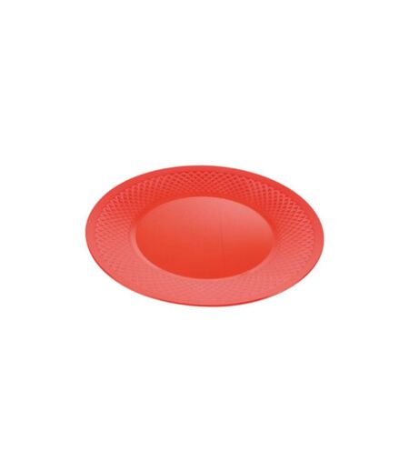 Assiette en Plastique Réutilisable Vocba 25cm Rouge