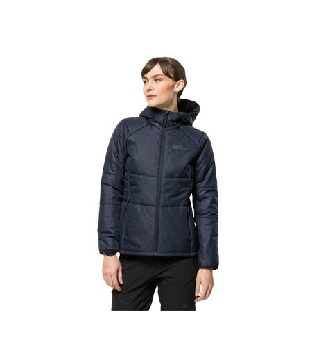 Doudoune Matelassée Bergland Ins Femme Bleu Marine Foncé Jack Wolfskin