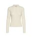 Polo manches longues écru femme vero moda mohana - l-3