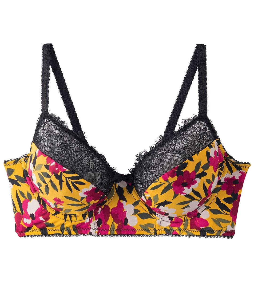 Soutien-gorge à armatures jaune Shaker