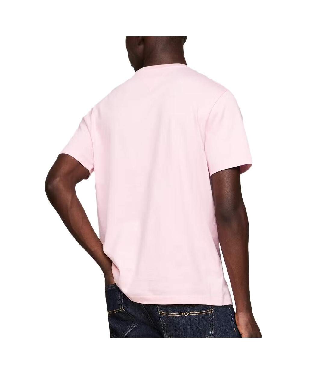 T-shirt rose homme tommy hilfiger essential solid pock - l-2