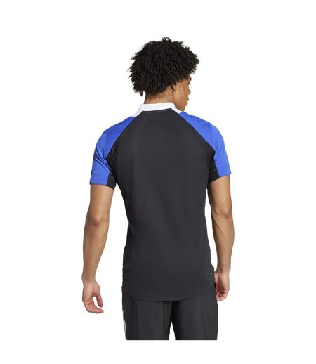 Polo Tennis Pro Homme Blanc Bleu Noir Adidas