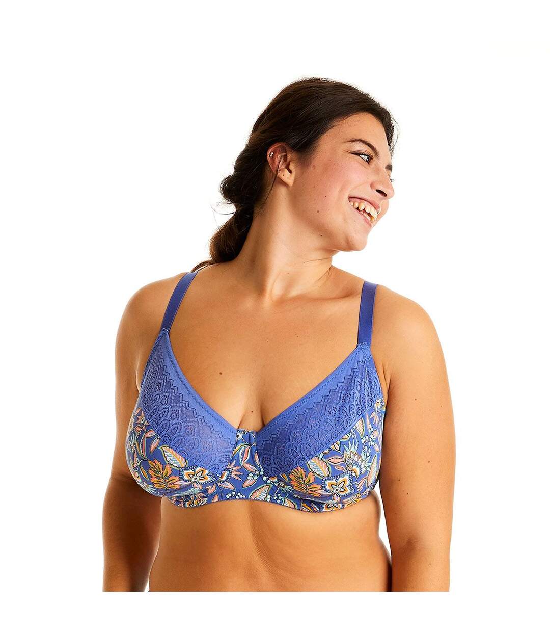 Soutien-gorge à armatures bleu Gazette